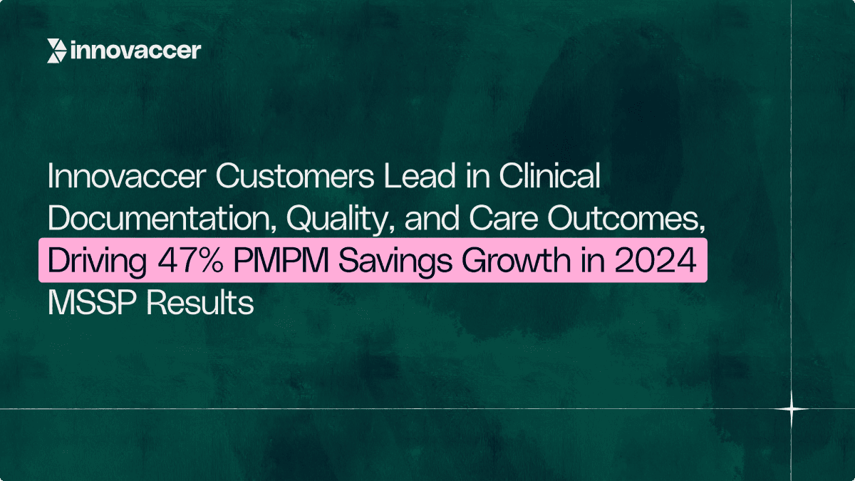 Innovaccer Customers Lead in Clinical Documentation, Quality, and Care Outcomes, Driving 47% PMPM Savings Growth in 2024 MSSP Results