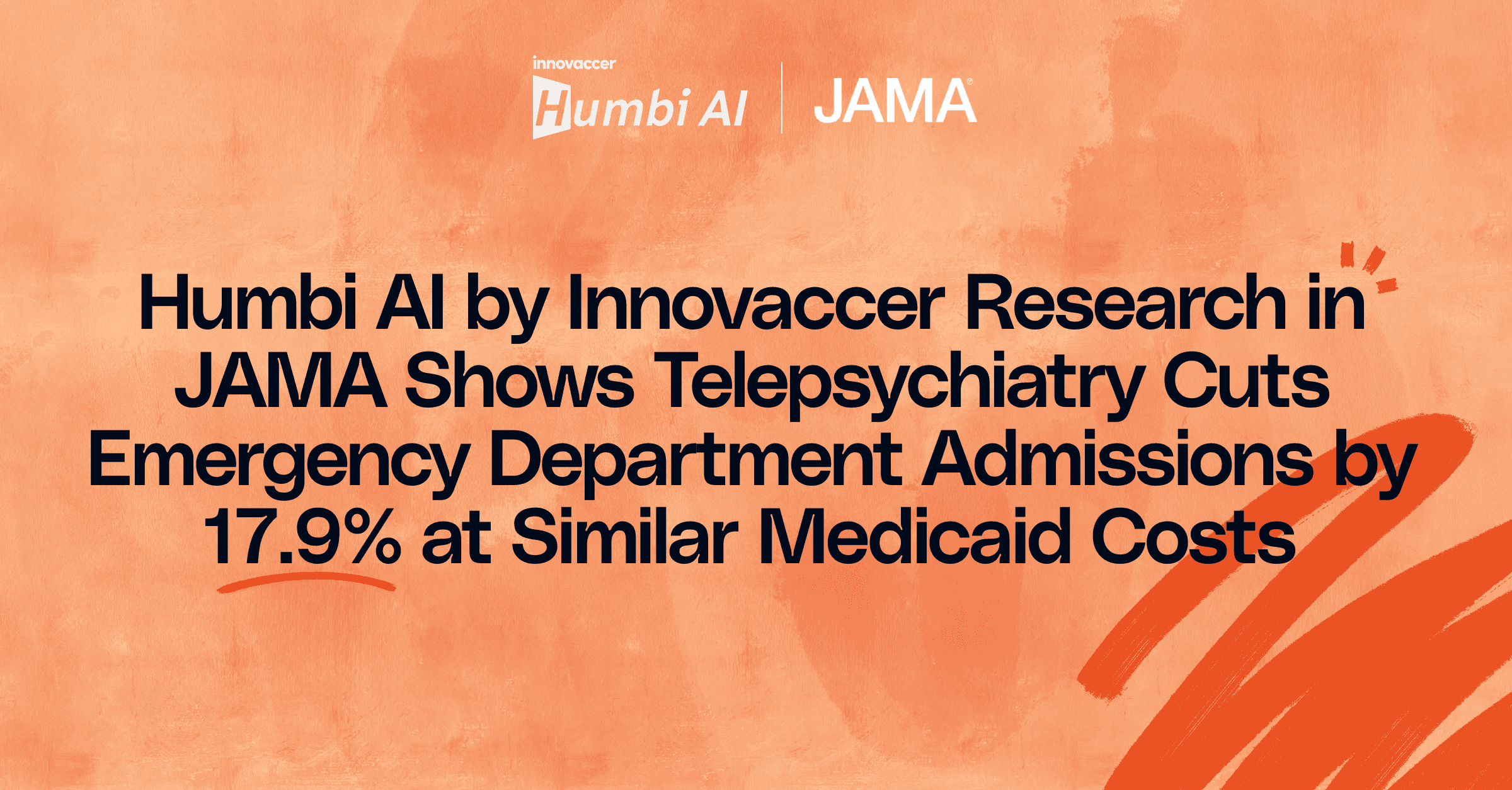 Humbi AI by Innovaccer Research in JAMA Shows Telepsychiatry Cuts Emergency Department Admissions by 17.9% at Similar Medicaid Costs
