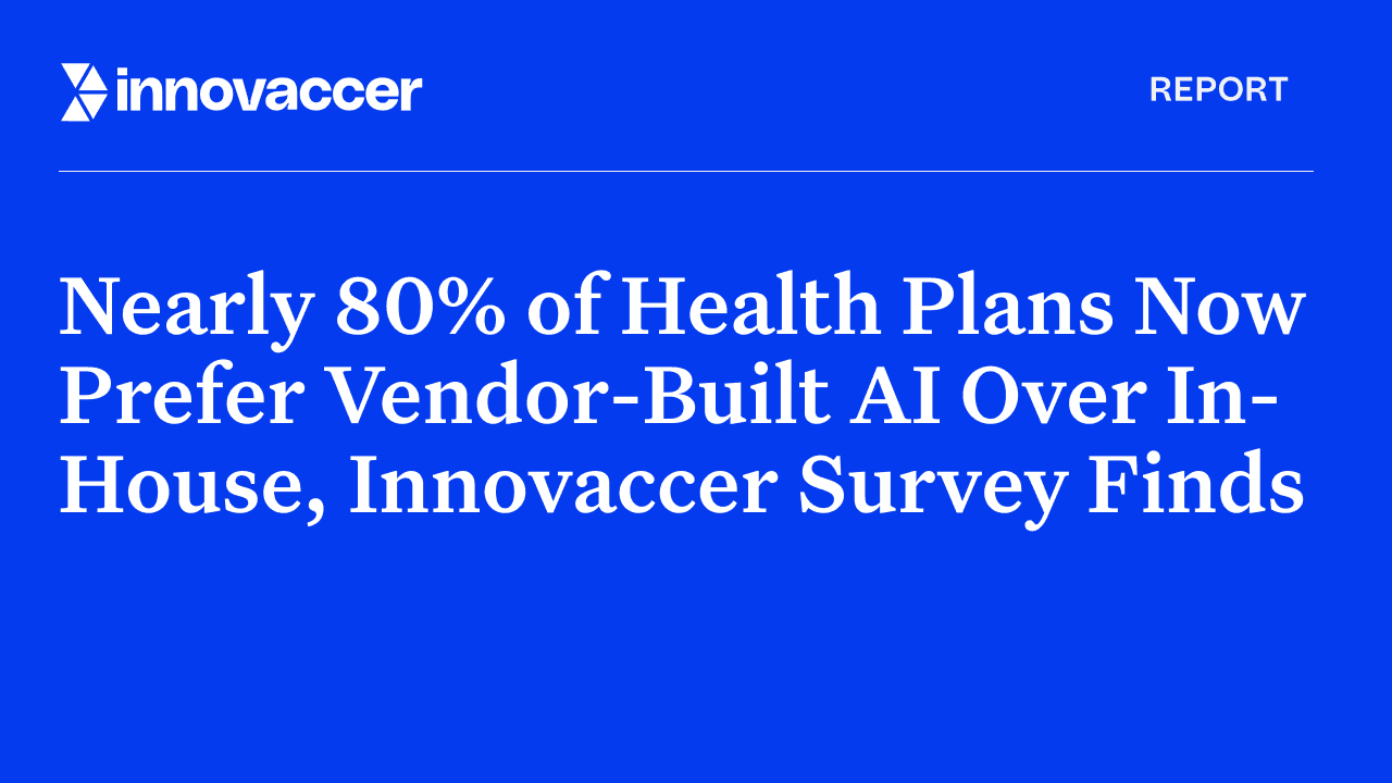 Nearly 80% of Health Plans Now Prefer Vendor-Built AI Over In-House, Innovaccer Survey Finds